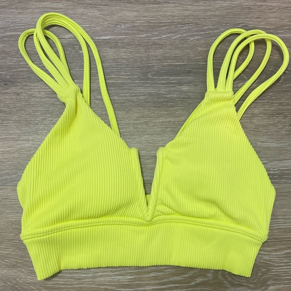 BuffBunny Collection Neon Yellow Women’s Bikini Top XS - Picture 1 of 6